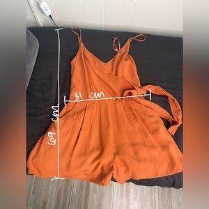 Burnt orange romper